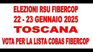 ELEZIONI RSU FIBERCOP TOSCANA - RICCARDO ZANI - Candidato Indipendente nelle LISTE COBAS