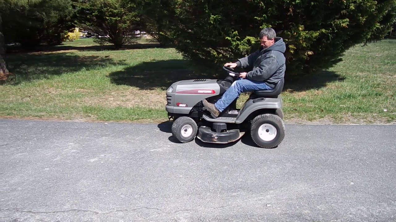 Craftsman LT1000 18.5HP 42” riding lawn mower - YouTube