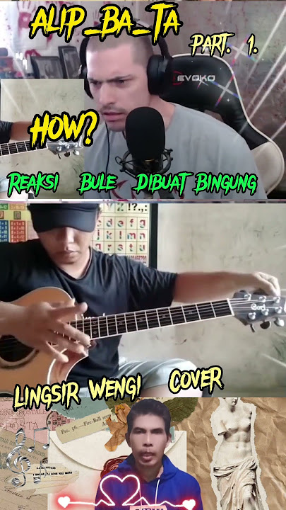 Alip_Ba_Ta Lingsir Wengi Cover Reaksi Bule Adi Buat Bingung. #alipbata #videoshort