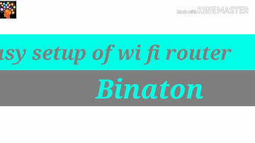 Binaton router ka configuration