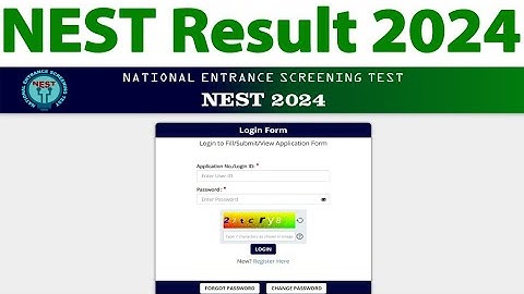 NEST Result 2024 kaise dekhe how to check NEST Result 2024