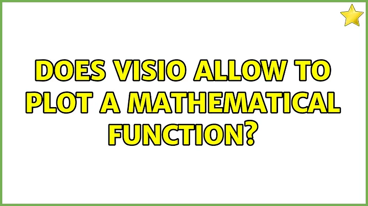 Does Visio allow to plot a mathematical function?