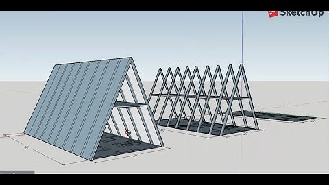 A-Frame Cabin 3D Model Build