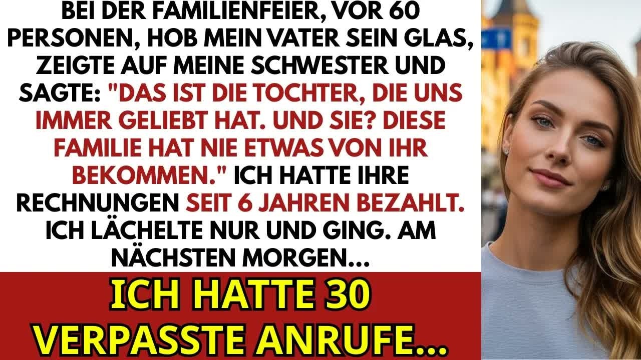 Ich stand auf der 35. Hochzeitsfeier meiner Eltern, als mein Vater sein Glas erhob und vor sechzig Gästen sagte: „Von ihr hat diese Familie noch nie etwas bekommen.“ Sechs Jahre lang hatte ich...