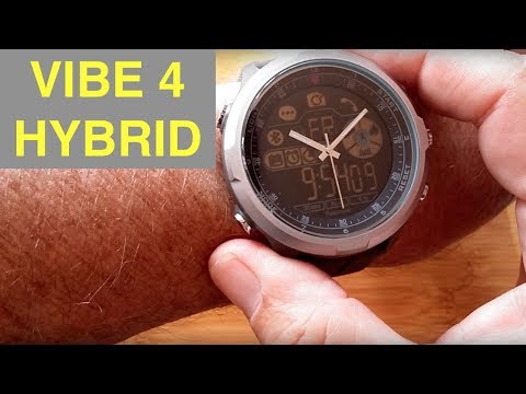 ZEBLAZE VIBE 4 HYBRID Analog/Digital 5ATM Waterproof Smartwatch: Unboxing and 1st Look