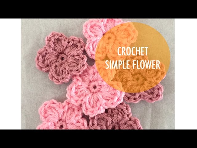 simple crochet flower pattern