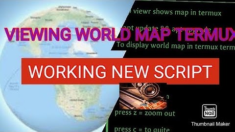 WORLD MAP VIEWING USING #TERMUX NEW SCRIPT 100% WORKING