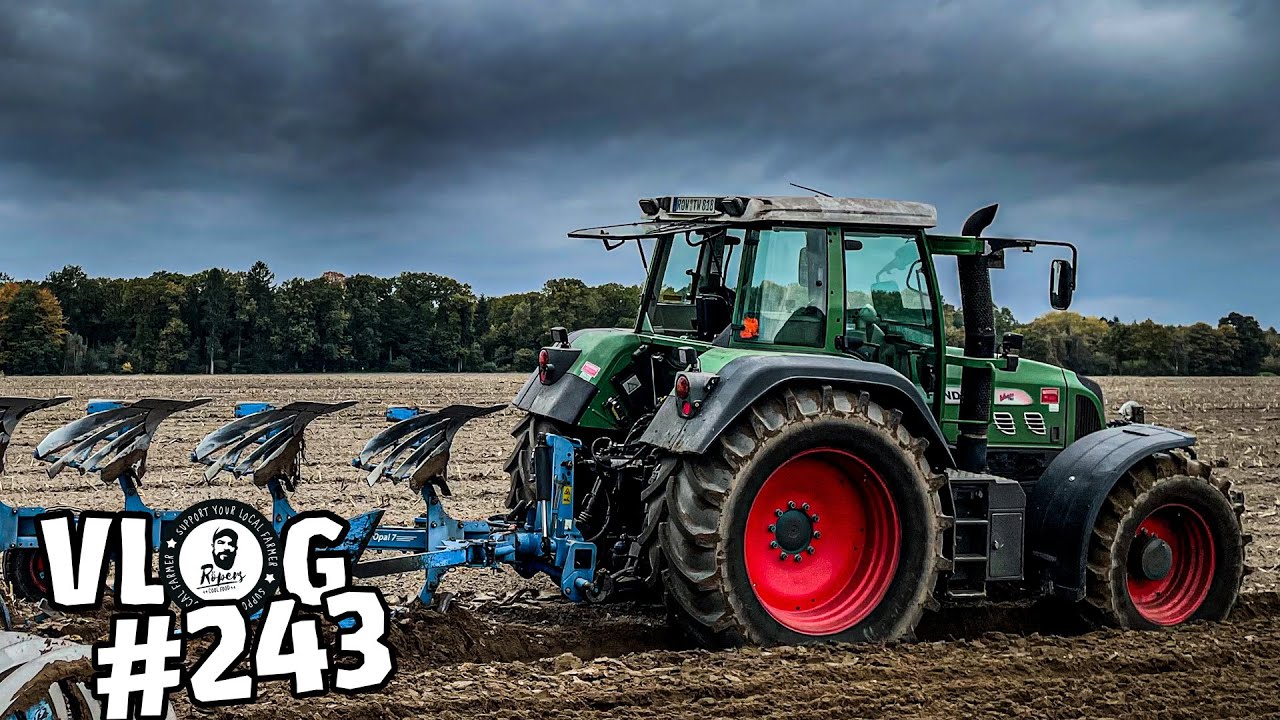 vLog243: 🥔 Ernte ENDLICH fertig? | Pflügen mit dem Fendt 818 🚜
