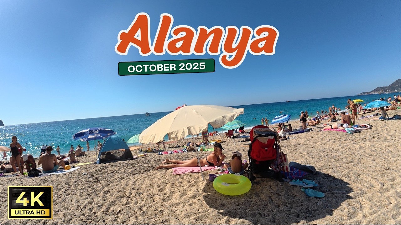 Alanya Cable Car, Cleopatra Beach and Damlatas Tour | Antalya Turkey | October 29, 2025 [4K HD]