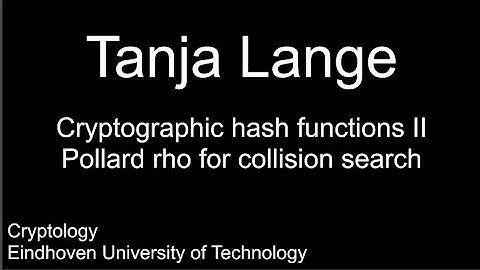 Cryptographic hash functions II - Pollard rho for collision search