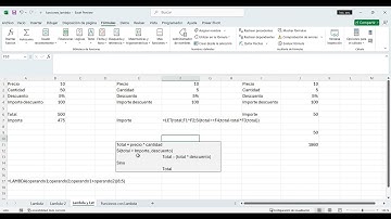 Funciones LAMBDA y LET en Excel.
