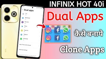 Infinix hot 40i 5g Dual App Setting/ How to Create Dual Apps in Infinix hot 40i 5g