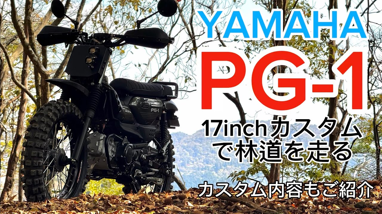 【PG-1】17inch化したので林道で試し乗り⭐︎他のカスタム内容もご紹介！！