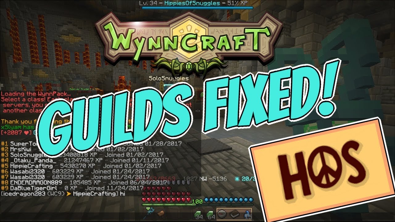 Wynncraft 1.16 Guilds Are Fixed! (Guild invites SoonTM?!) YouTube