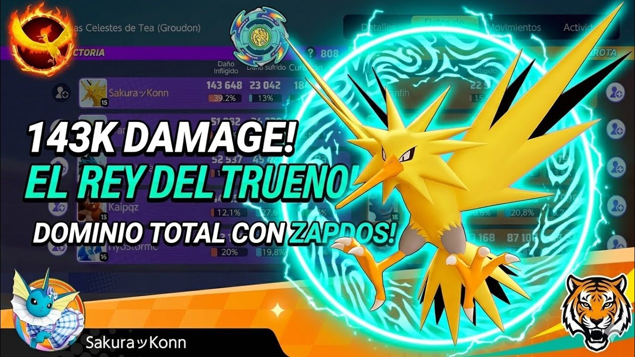 Pokémon Unite episodio 1: GamePlay zapdos partidas normales 