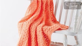 Crochet Granny in Rows Blanket | BEGINNER | The Crochet Crowd