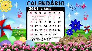 BACKGROUND CALENDÁRIO DE ABRIL 2021- PÁSCOA 1