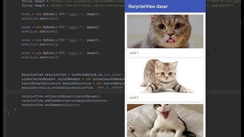 Membuat RecyclerView Dengan Custom Model di Android Studio - Model CardView