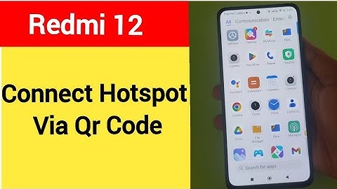 How to connect hotspot via QR code, Redmi 12 me wireless internet connect kaise karen