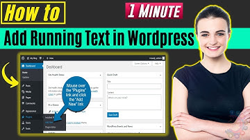 How to add running text in wordpress 2025