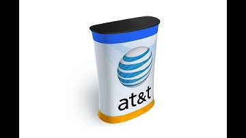 Waveline Counter Podium with Fabric Graphic by besttradeshowdisplay.com