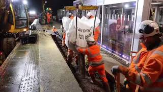 Huddersfield Station Platform Works December 2023