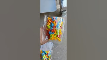 Toy screw plastic screw weighing racking counting bag pouch packaging machine testing video