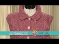 Crochet a Button Up Cardigan and Vest with a Diamond Design
