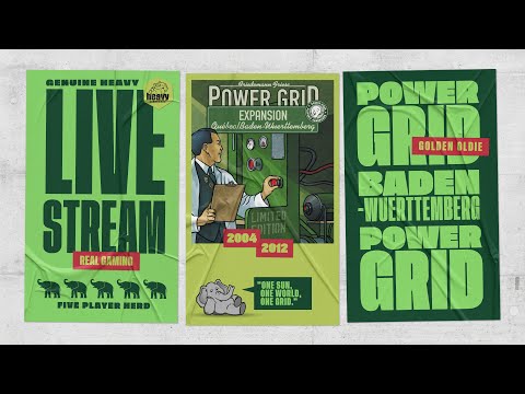 Power Grid: Baden-Württemberg Expansion- 5p Teaching, Play-through, & Round table by Heavy Cardboard