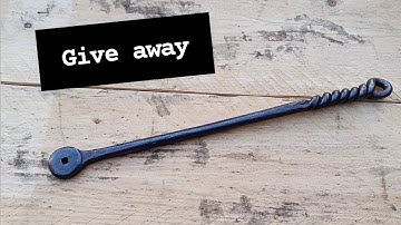 Making a nail header tool, give away. Blacksmith tools. 