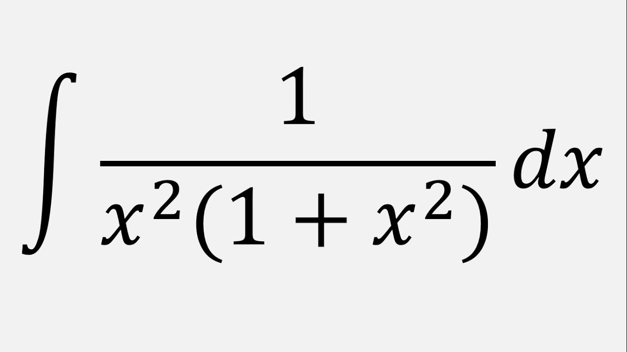 Integral Of 1 x 2 1 X 2 Dx YouTube integral-of-1-x-2-1-x-2-dx-youtube