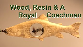 Carving A Hybrid Wood - Resin Brook Trout Pendant