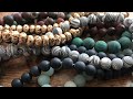 Huge Matte Gemstone and Acrylic Bead Haul from “love beads” Store!! 🤩🤩