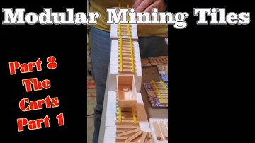 208 Modular Mining Tiles - Part 8 - The Carts Part 1 #dnd #dndstuff #diy #craft #tabletopgames #rpg