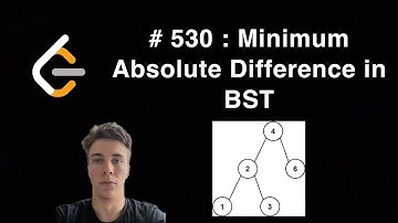 Leetcode 530. Minimum Absolute Difference in BST
