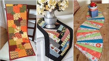 💥New different types of quilted patchwork table runner design by pop up fashion ❤