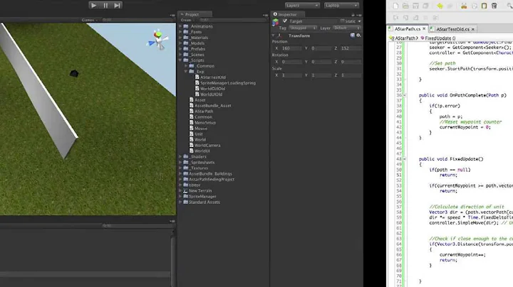 Unity - Pathfinding Implementation and Waypoints