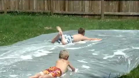 Elijah and Caleb-Slipping AND Sliding!!!