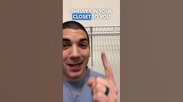 How to Remove Closet Wire Shelves (in 43 Seconds)