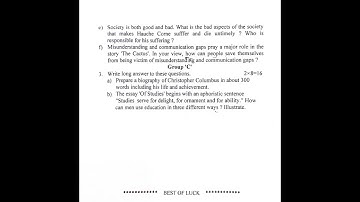 Class 11 Optional English Model Questions||Class 11 Major English|| #optionalenglish #class11