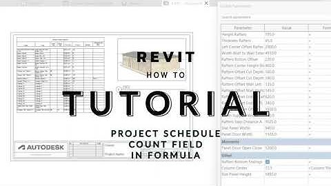 How to Using Count Parameter in Revit Schedule Formulas Tutorial 1 | Stream 85