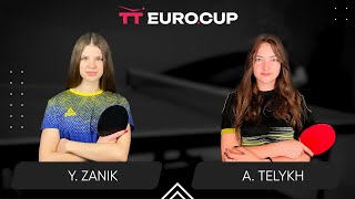 12:50 Yulianna Zanik - Anastasiia Telykh 30.05.2024 TT Euro.Cup Women Ukraine Star. TABLE 4