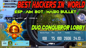 BEST HACKERS IN WORLD 😱 ESP | AIM BOT | MAGIC BULLET | DUO RANK PUSH 🥺  BGMI  🇮🇳