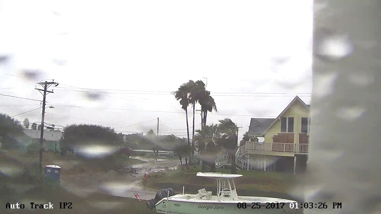 Hurricane Harvey landfall 8/25/17 Port Aransas, TX full version.