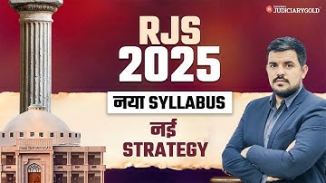RJS 2025 | Rajasthan Judiciary 2025 New Syllabus & Preparation Strategy