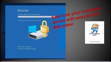 [Geek 17] How to complete lock local disc drive with Bitlocker (#CGeeks)