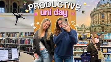 PRODUCTIVE DAY IN MY LIFE AT UNIVERSITY | gym, studying, socialising, shopping!