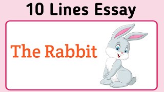 10 lines on rabbit in English | essay on rabbit | my pet rabbit | rabbit essay writing in English | screenshot 3