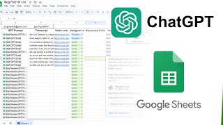 How I Outsource Blog Post Writing With Chat GPT and Google Sheets (FOR CHEAP)
