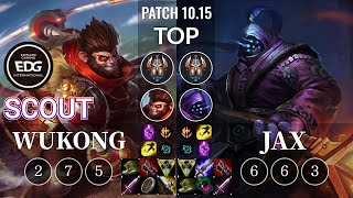 EDG Scout Wukong vs Jax Top - KR Patch 10.15